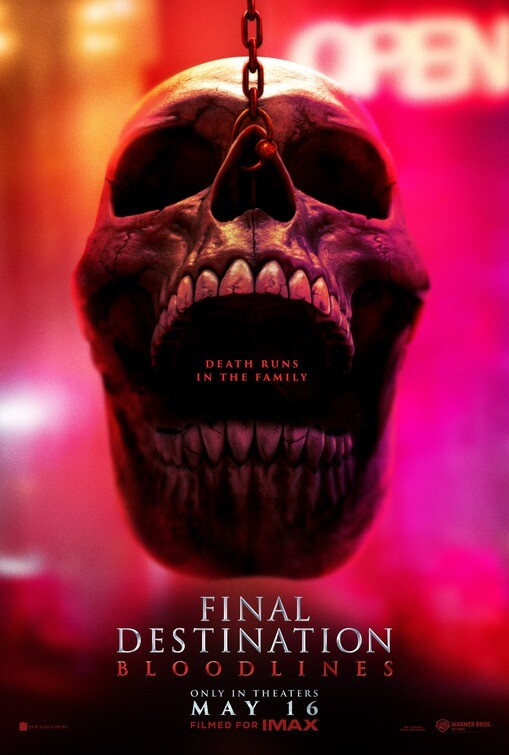 Locandina ufficiale di Final Destination: Bloodlines 2025