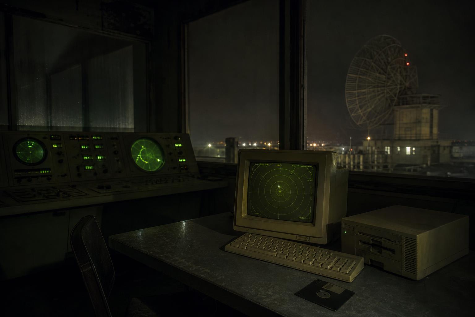 Il tracciato radar salvato su floppy