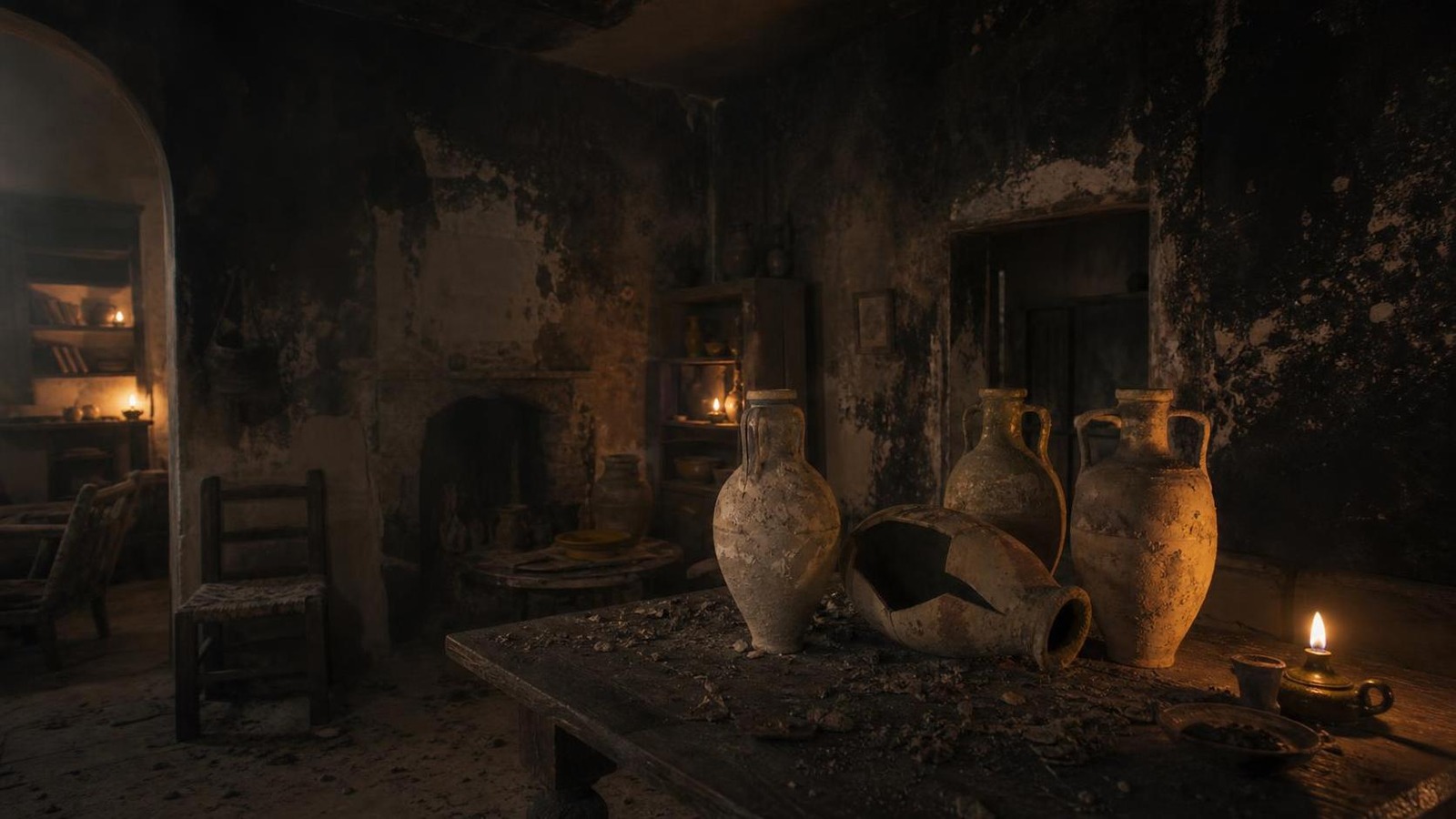 La cenere dentro le anfore