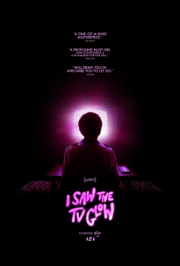 Locandina ufficiale verticale di I Saw the TV Glow del 2024