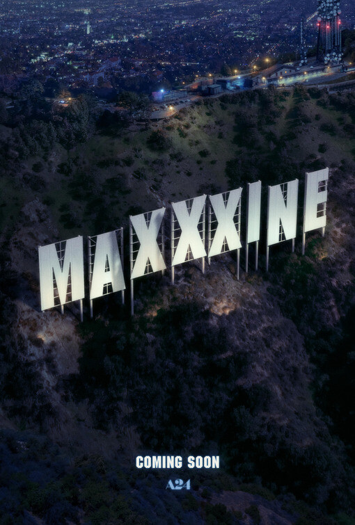 Locandina ufficiale di MaXXXine del 2024
